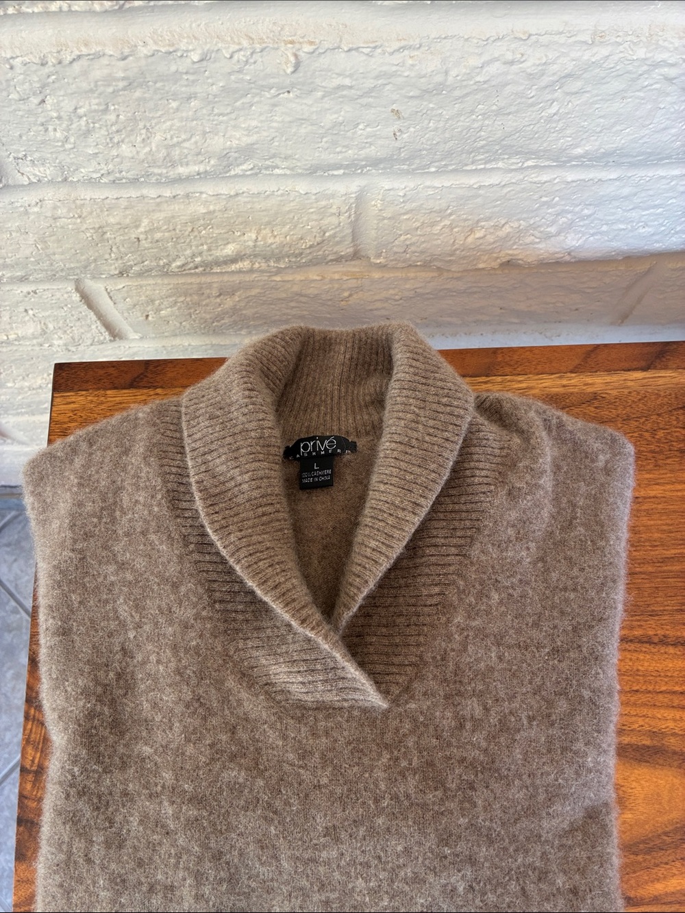 Cashmere Shawl Collar Sweater